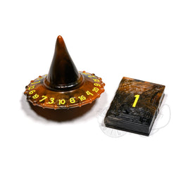 Dice Polyhero Wizard: d20 Wizard Hat and d2 Spellbook