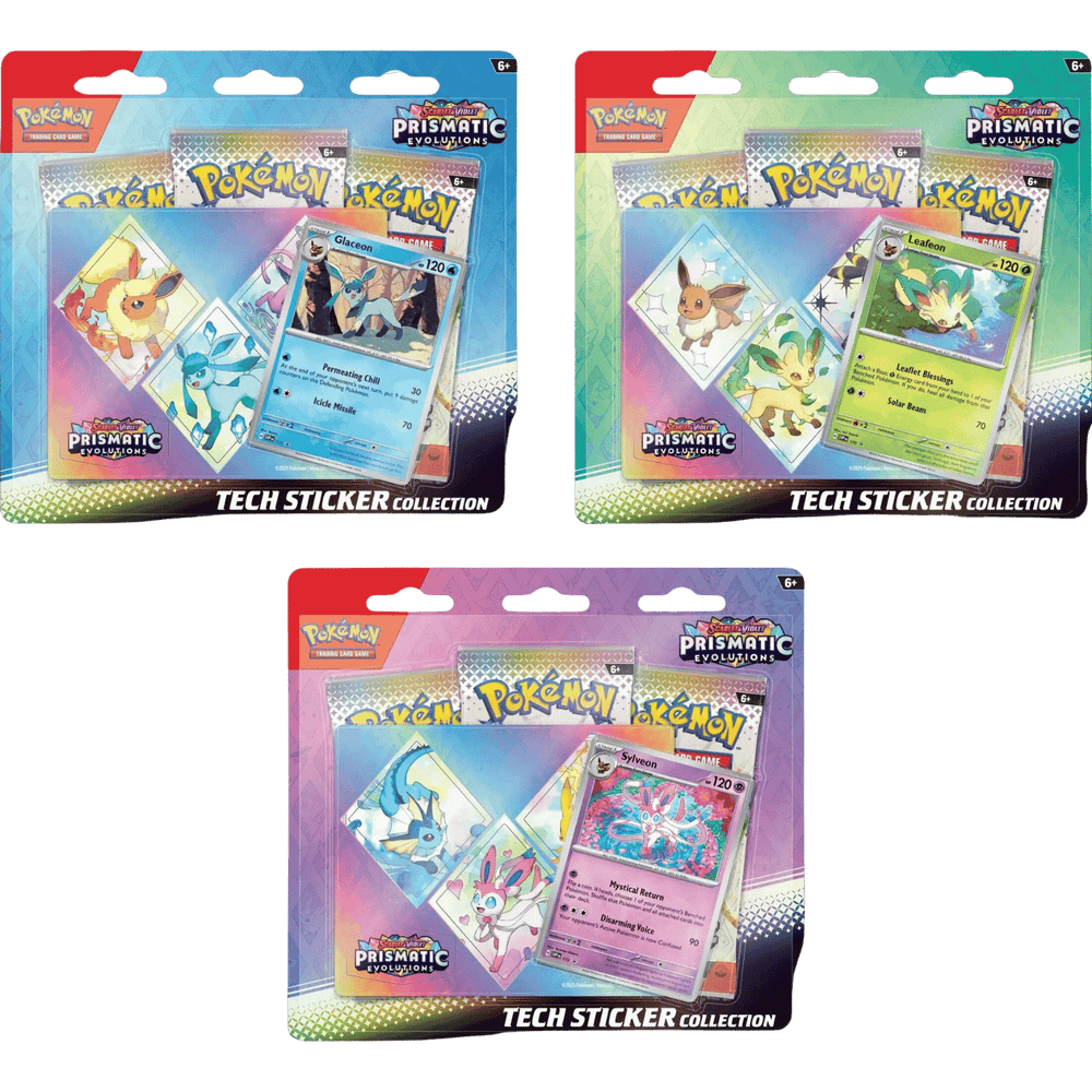 Pokémon Scarlet & Violet 8.5: Prismatic Evolutions: Tech Sticker Collection