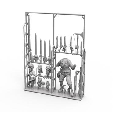 Port Royal Minis Game: Sprue Customizable Female Character