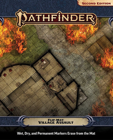 Pathfinder 2E Flip-Mat: Village Assault