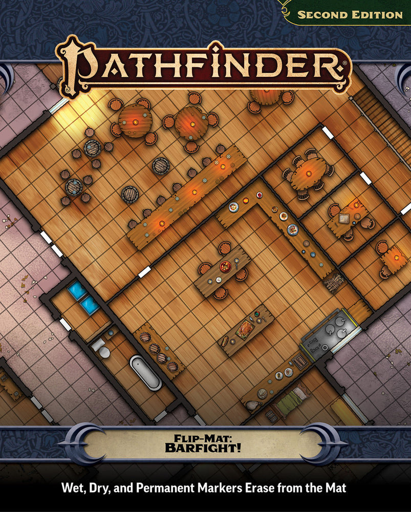 Pathfinder 2E Flip-Mat: Barfight!