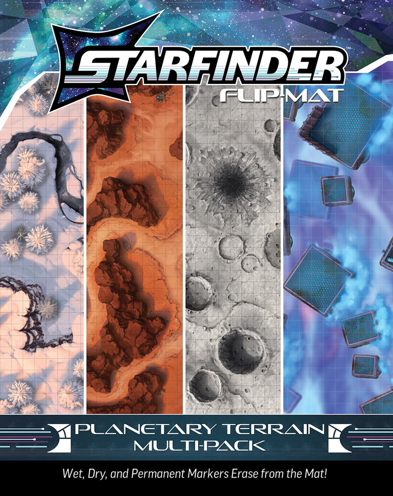 Starfinder Flip Mat: Planetary Terrain Multi-Pack