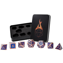 Dice Forged: Poly 7 set Metal & Mica