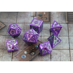 Dice Forged: Poly 7 set Metal & Mica
