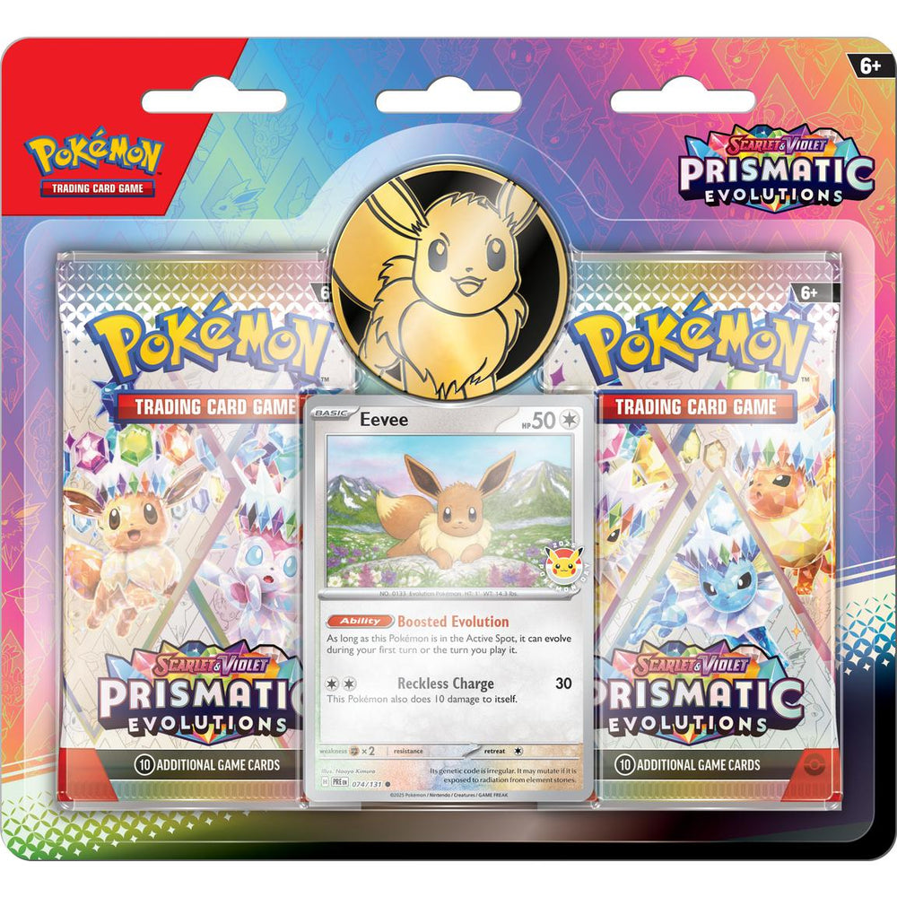 Pokémon: S&V 8.5: Prismatic Evolutions Two-Booster Blister