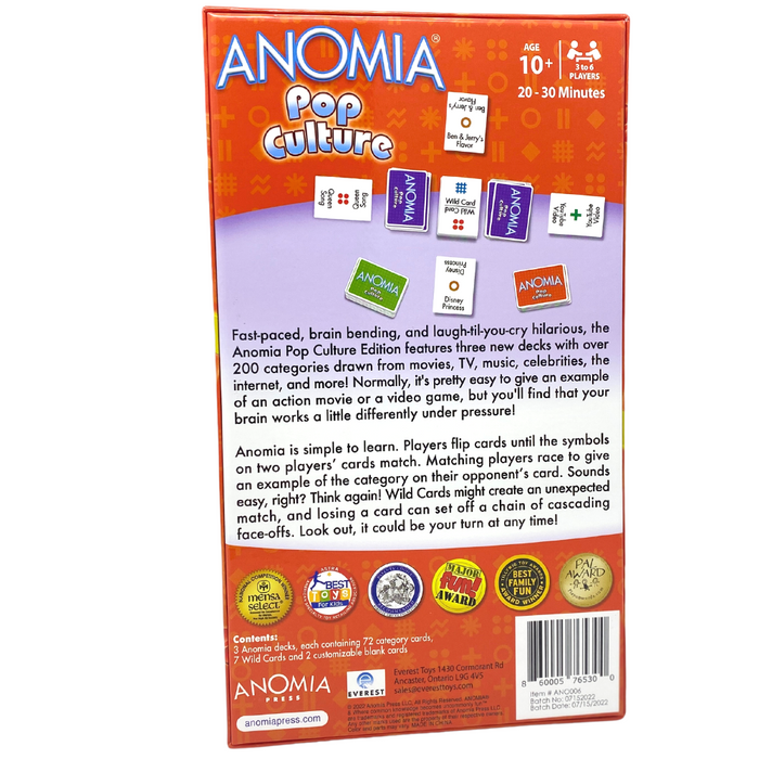 Anomia, Pop Culture Edition