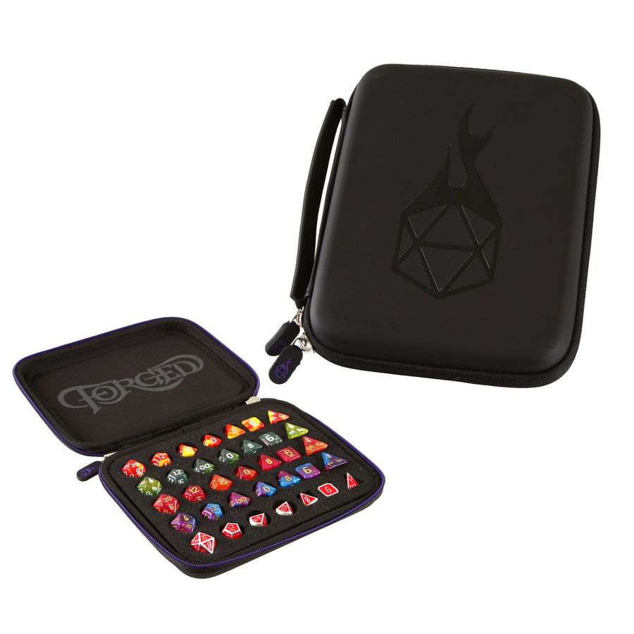 Dice Accessory Forged: Zip-Close Dice Box, Dice Tray, & Storage Case