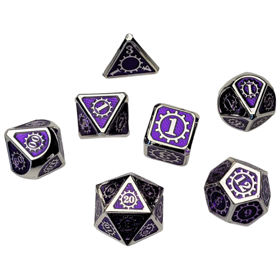 Dice Forged: Poly 7 set Futuristic