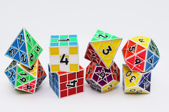 Dice Foam Brain Games: Poly 7-Set Metal