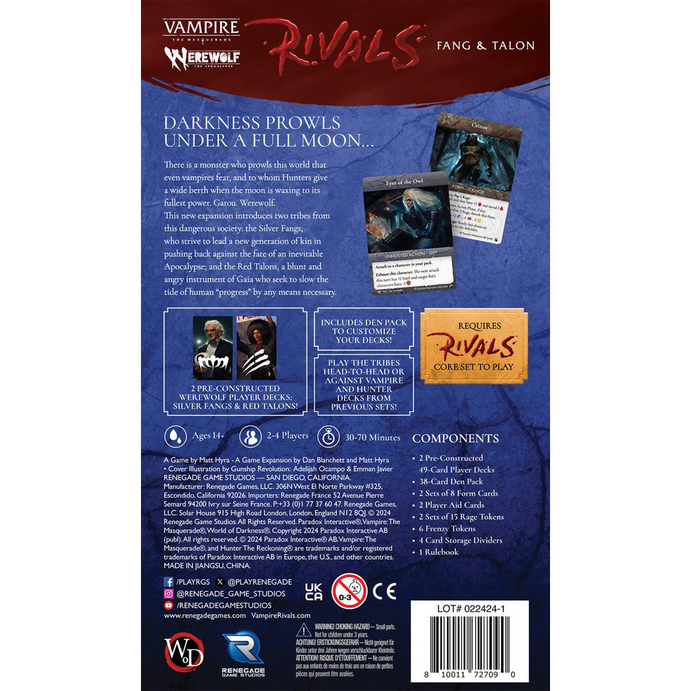 Vampire The Masquerade Rivals: 08 Fang & Talon
