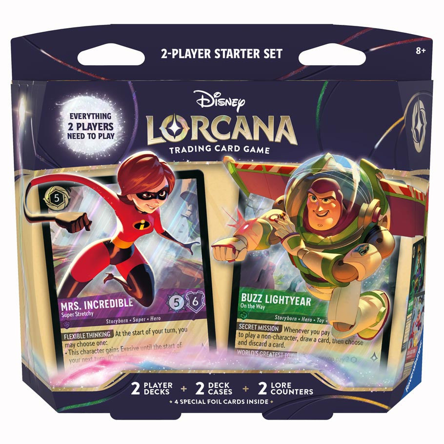 Disney Lorcana: 12 Two-Player Deck (Elastigirl/Buzz Lightyear)