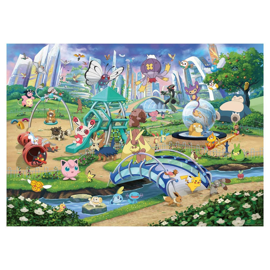 Puzzle Ravensburger: 1000 piece Pokemon- Pokémon Breakout #1- Eeeve, Park