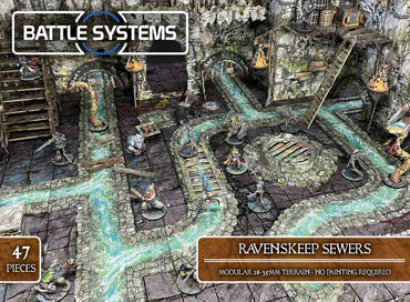 Terrain Battle Systems: Fantasy Dungeon Ravenskeep Sewers