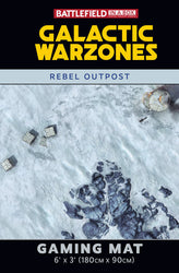 Terrain GF9 Galactic Warzones: Rebel Outpost Gaming Mat (6' X 3' Vinyl)