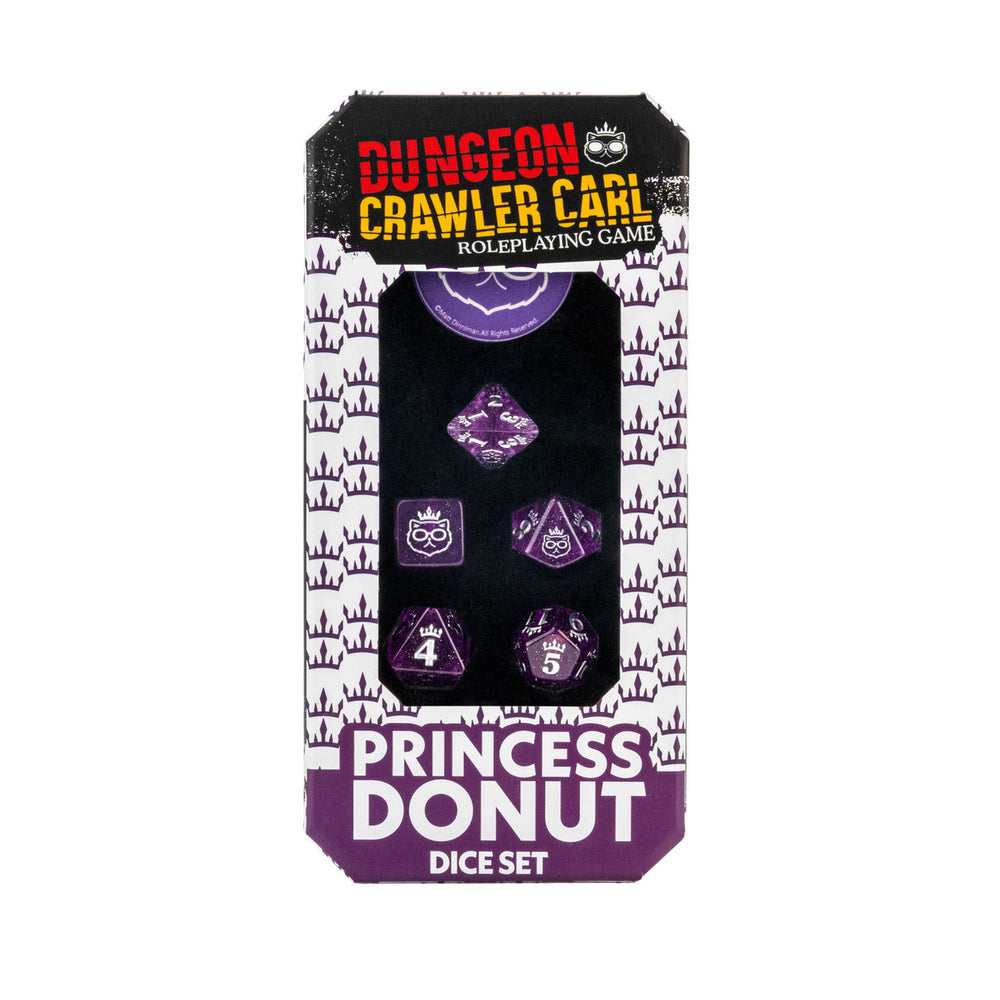 Dungeon Crawler Carl RPG: Princess Donut’s Enchanted Crown of the Sepsis Whore Dice Set