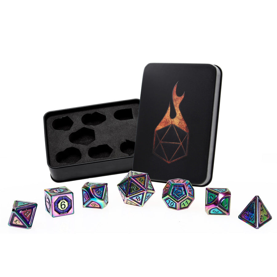 Dice Forged: Poly 7 set Futuristic