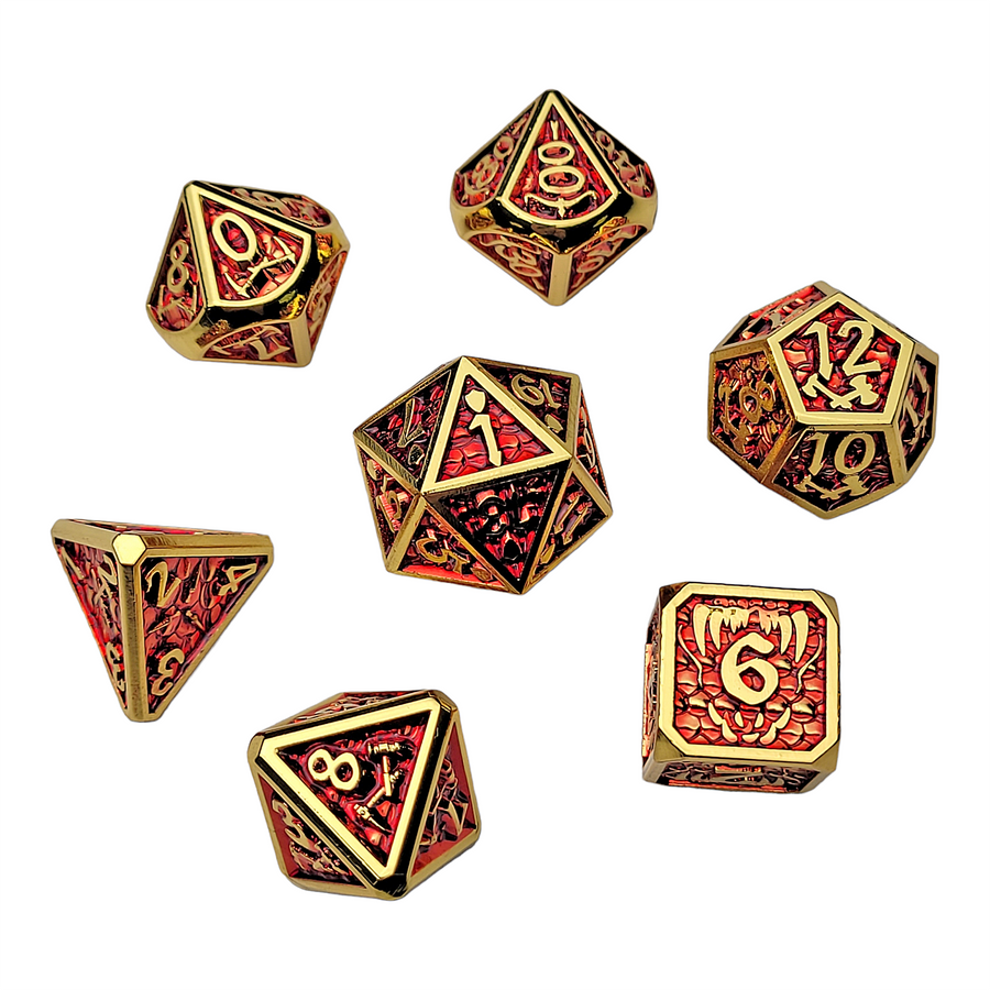 Dice Forged: Poly 7 set Dragon & Scales