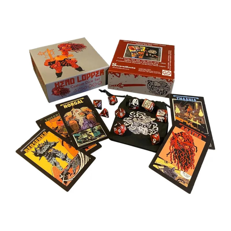 Headlopper: Custom Dice and Card Set