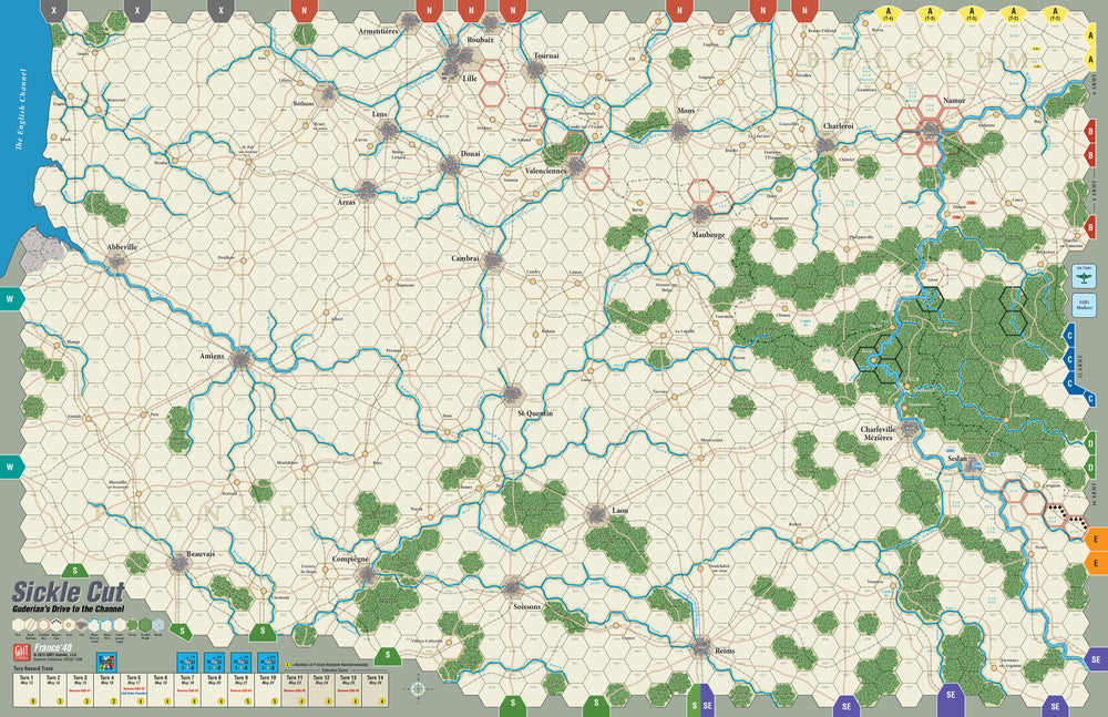 France '40 Mounted Map
