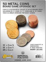 Boardgame Upgrade Mayfair: Metal Coin 50 Set