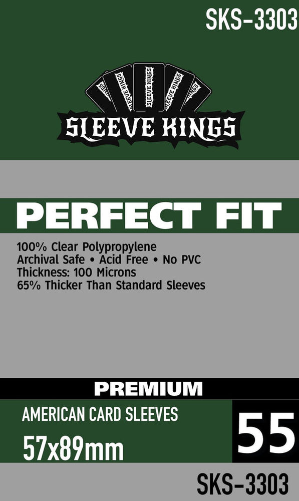 Boardgame Sleeves Sleeve Kings: Perfect Fit Premium American 57x89mm (55)