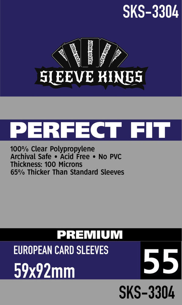 Boardgame Sleeves Sleeve Kings: Perfect Fit Premium European 59x92mm (55)