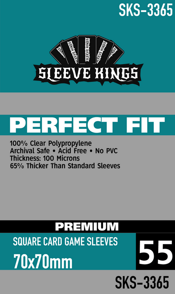 Boardgame Sleeves Sleeve Kings: Perfect Fit Premium Square 70x70mm (55)