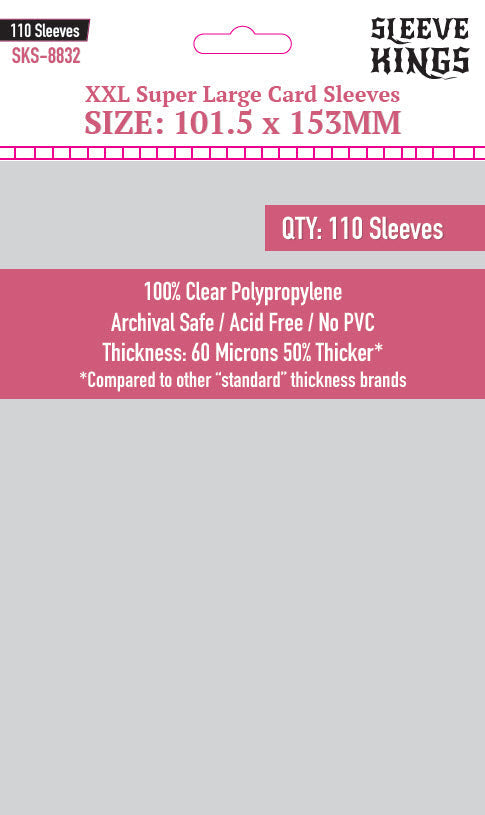 Boardgame Sleeves Sleeve Kings: "XXL Super Large" 101.5x153mm