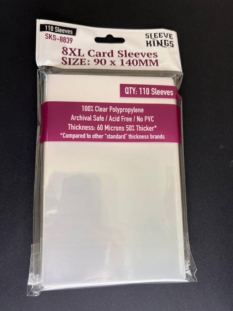 Boardgame Sleeves Sleeve Kings: "8XL" Sleeves 90mm x 140mm (110)