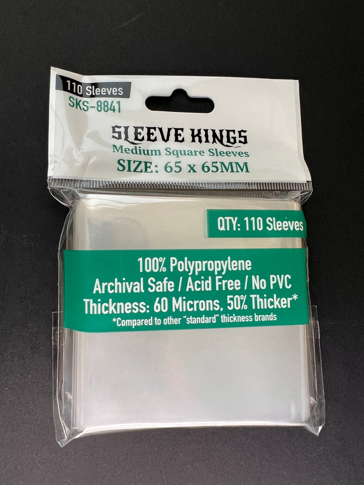 Boardgame Sleeves Sleeve Kings: Medium Square Sleeves 65mm x 65mm (110)