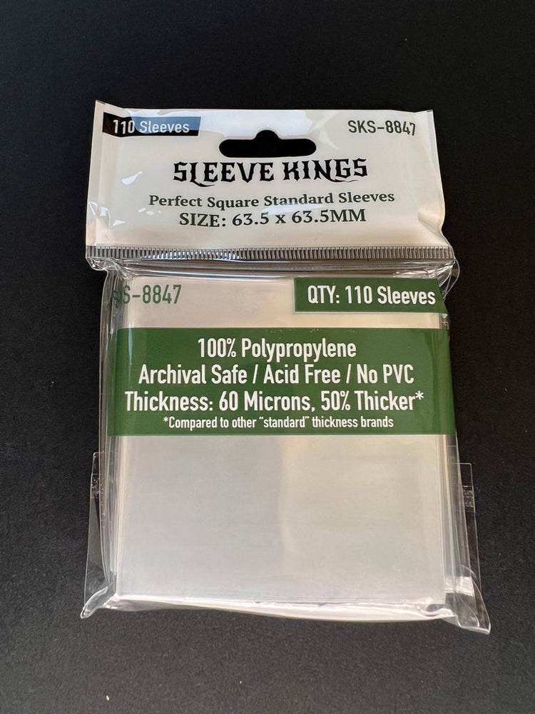 Boardgame Sleeves Sleeve Kings: Perfect Square Standard Sleeves 63.5mm x 63.5mm (110)