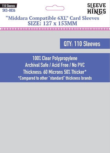Boardgame Sleeves Sleeve Kings: "6XL Middara" 127x153mm