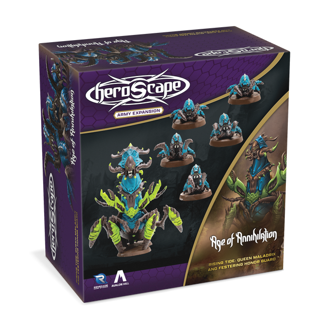 Heroscape Rising Tide: Queen Maladrix and Festering Honor Guard Army Expansion