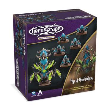 Heroscape Rising Tide: Queen Maladrix and Festering Honor Guard Army Expansion