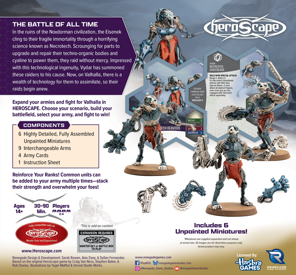 Heroscape: Vydar Upgraded Necrotech Reavers