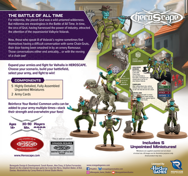 Heroscape: Volarak Chain Gruts and Ramosaur Rider