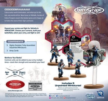 G.I. JOE Heroscape: COBRA Troopers and COBRA Flight Pod Army Expansion