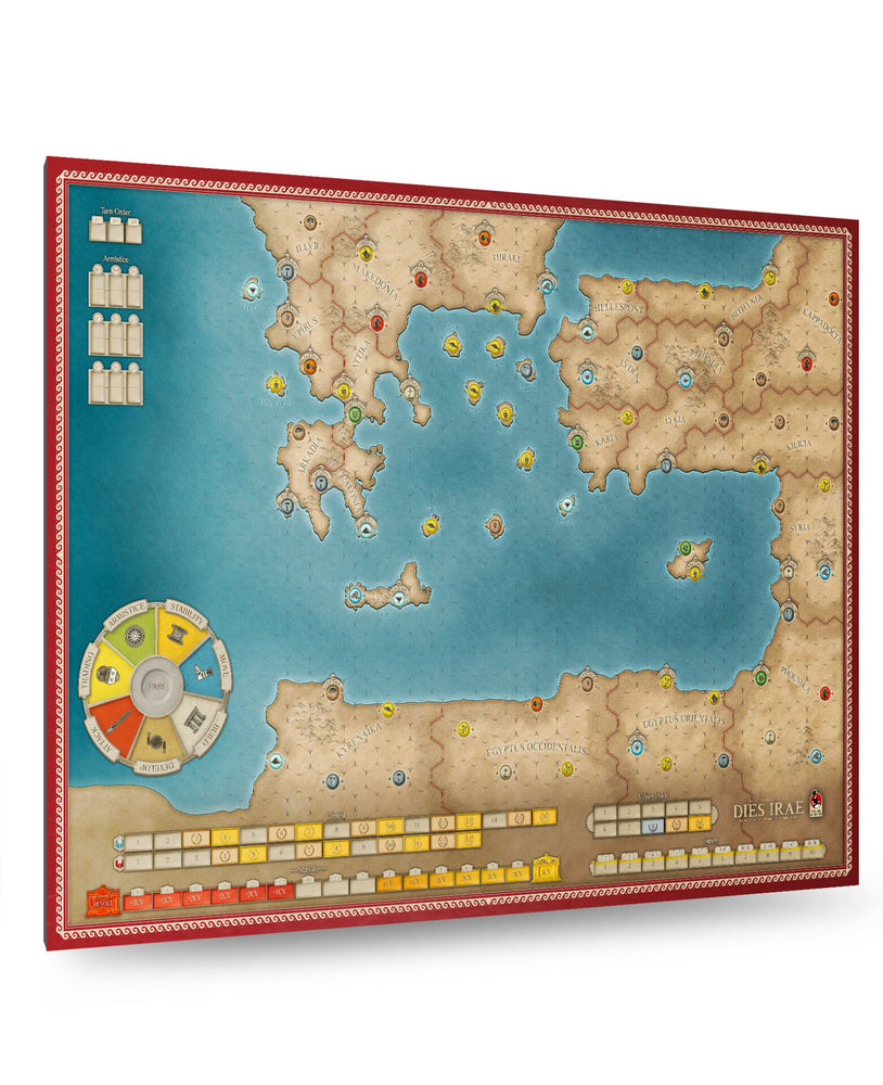 History of the Ancient Seas: Dies Irae Mounted Map Old Style