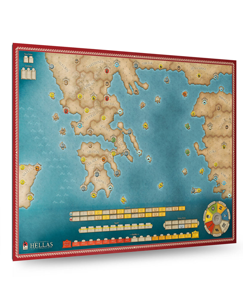 History of the Ancient Seas: Hellas Mounted Map Old Style