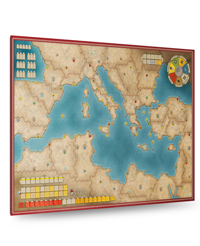 History of the Ancient Seas: Mare Nostrum Mounted Map Old Style