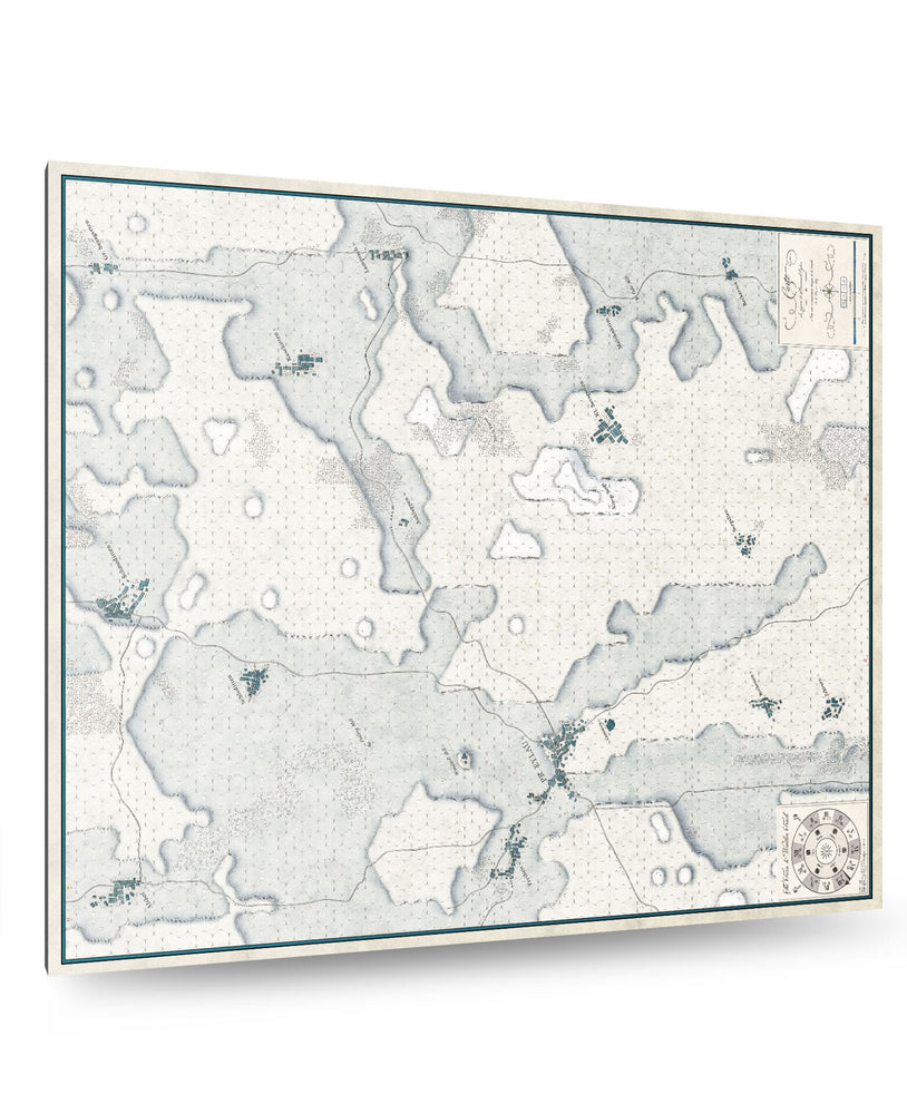 Battles Of Napoleon Volume I: Eylau 1807 Mounted Map