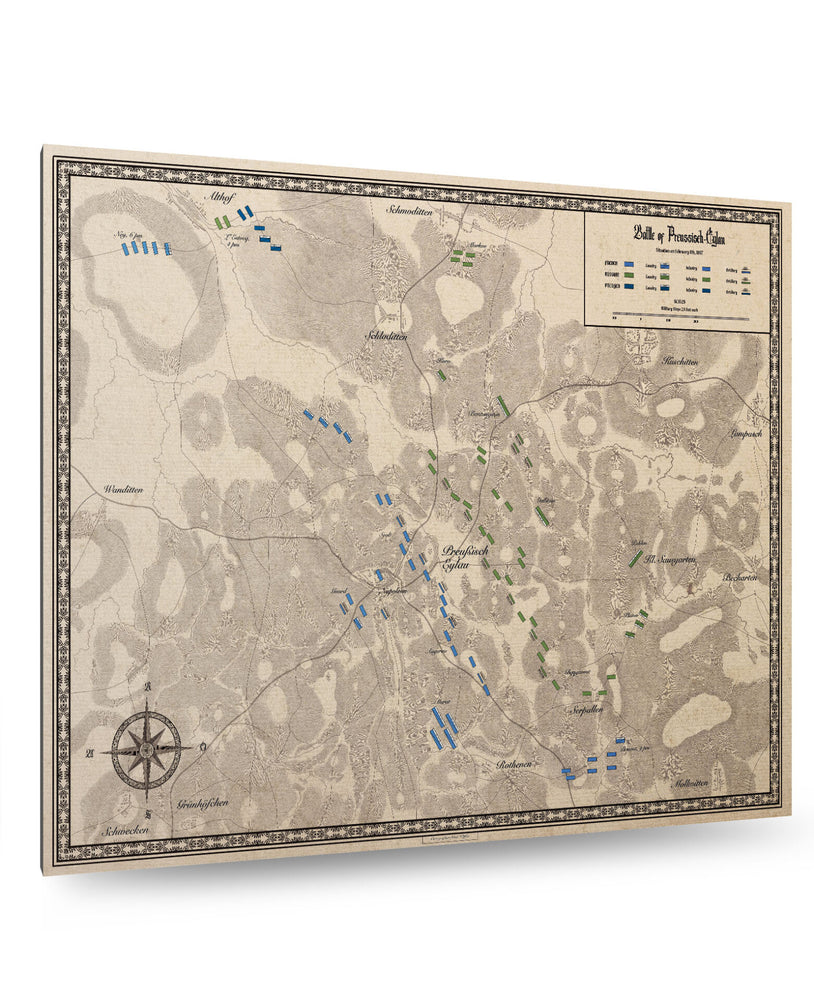Battles Of Napoleon Volume I: Eylau 1807, Situation Map