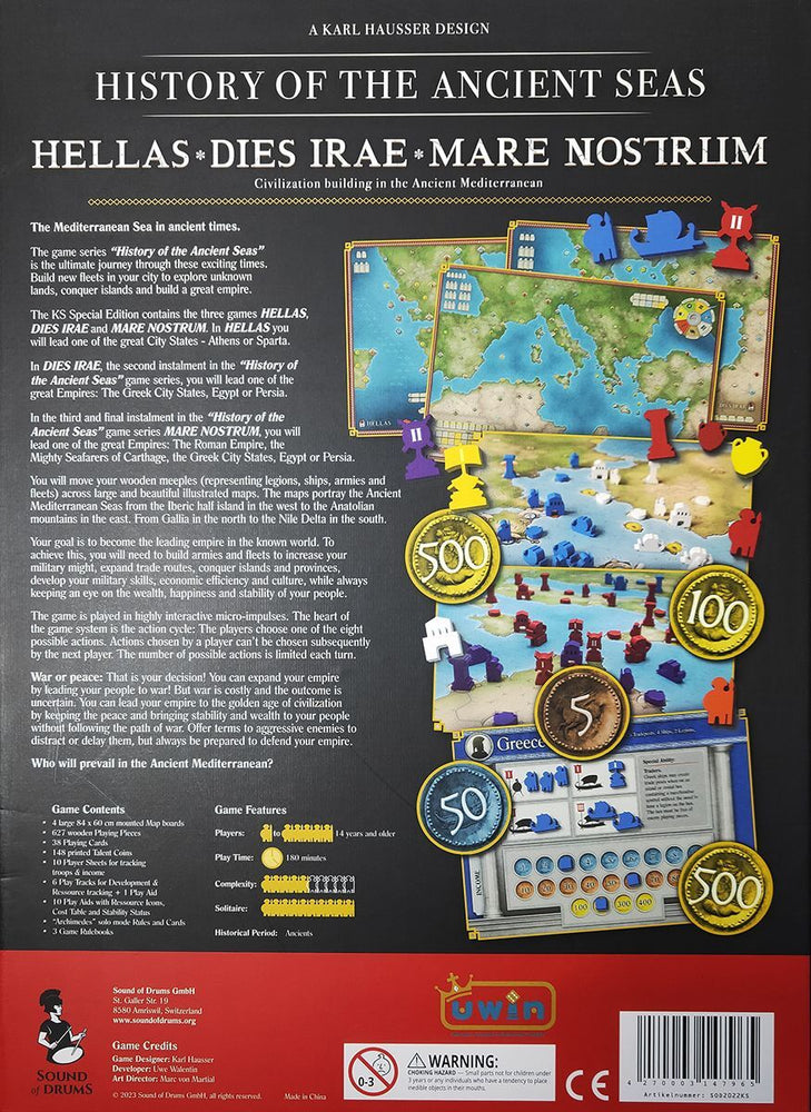 History of the Ancient Seas:  Kickstarter Version (CONTAINS Hellas, Dies Irae, Mare Nostrum)