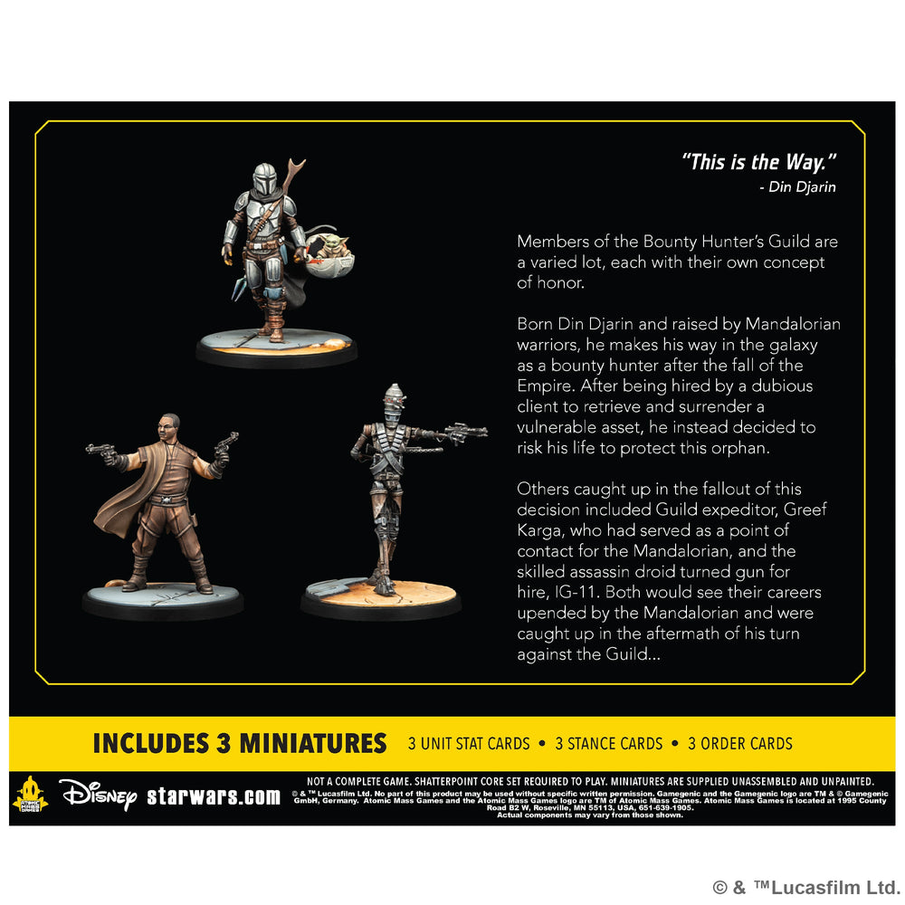 Star Wars Shatterpoint: Bounty Hunter - The Madolorian Squad - Certified Guild