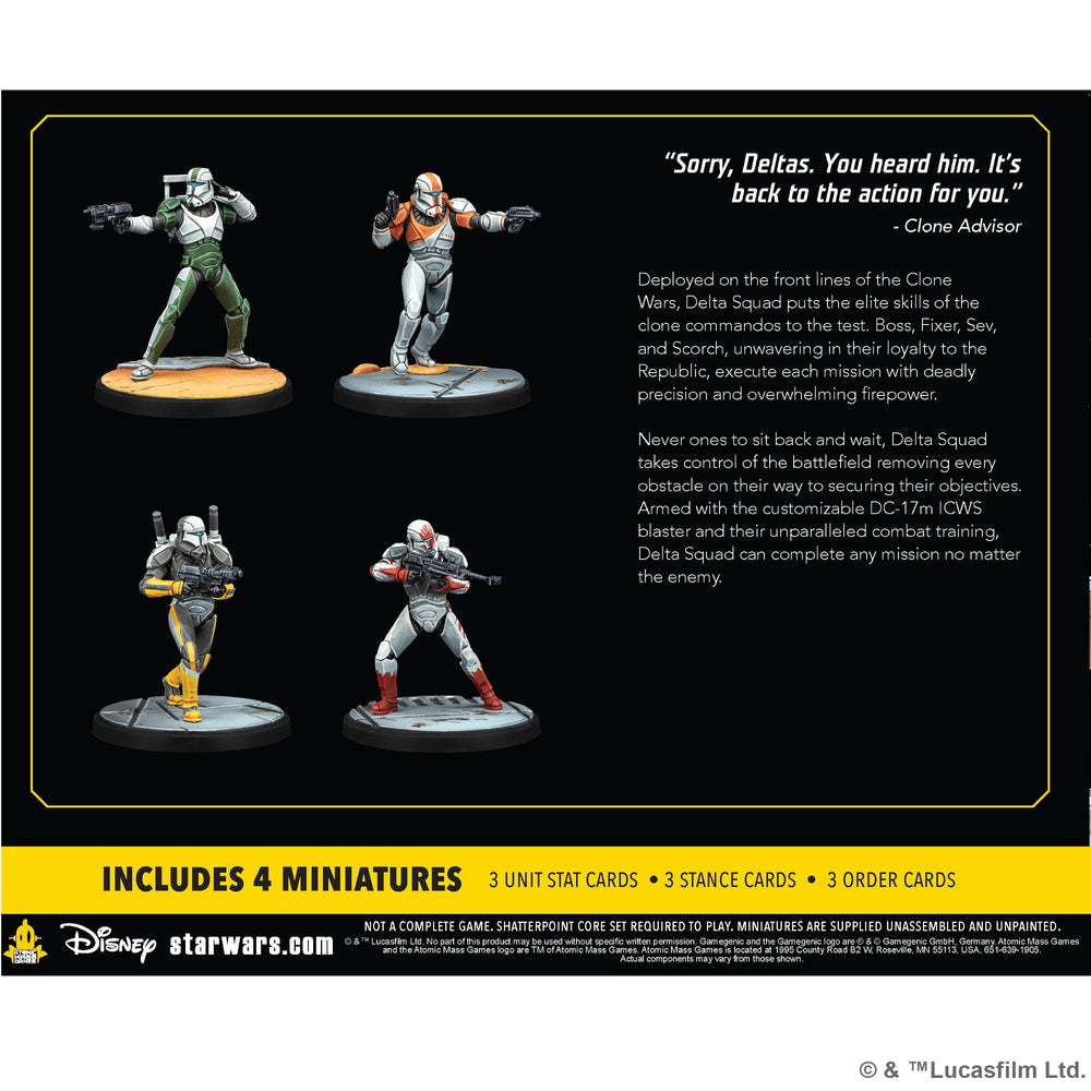 Star Wars Shatterpoint: Squad Delta Squad, Form Up