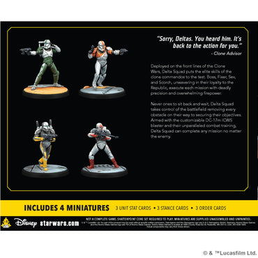 Star Wars Shatterpoint: Squad Delta Squad, Form Up