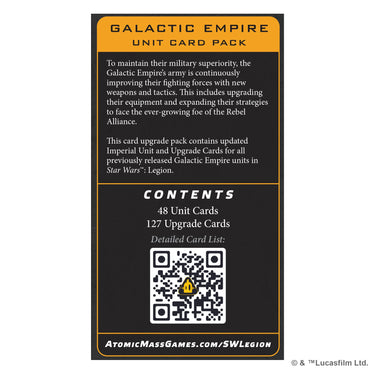 Star Wars Legion: Imperial Galactic Empire Unit Card Pack