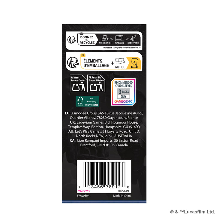Star Wars Legion: Separatist Alliance Command Card Pack