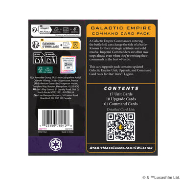 Star Wars Legion: Imperial Galactic Empire Command Card Pack