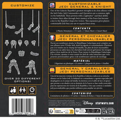 Star Wars Legion: Galactic Republic Customizable Jedi General and Knight